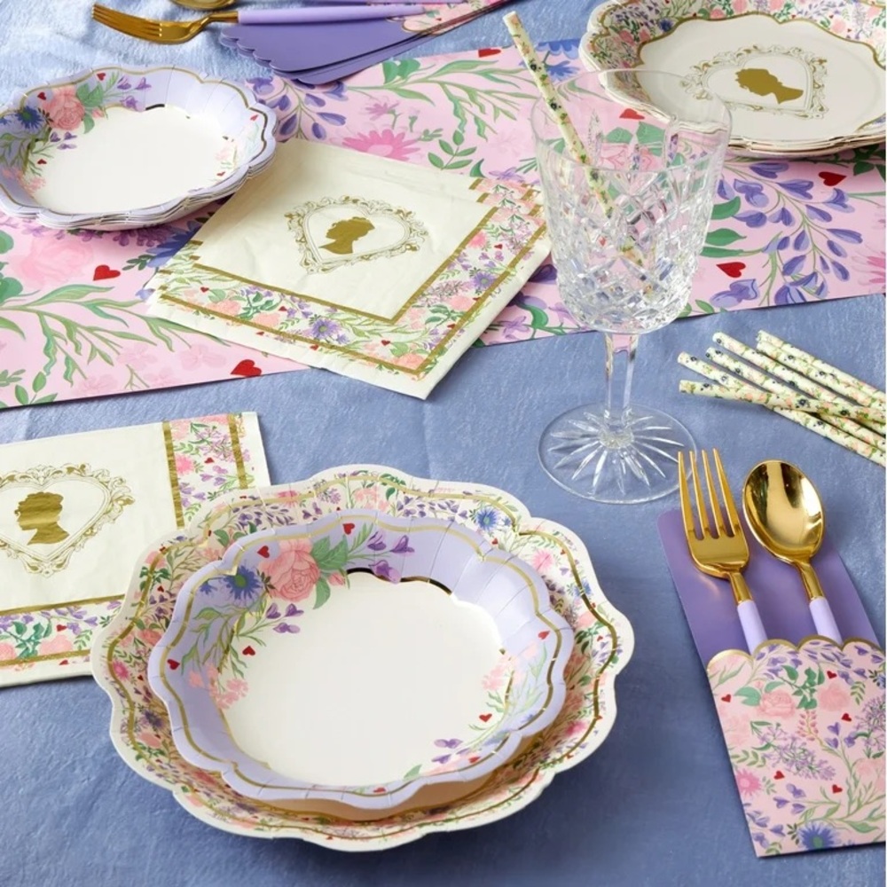 Bridgerton Floral Plates